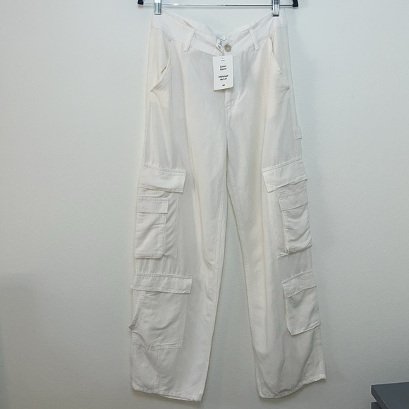 NWT H&M Women’s Wide leg High Waisted Cargo Trousers - Picture 2 of 11